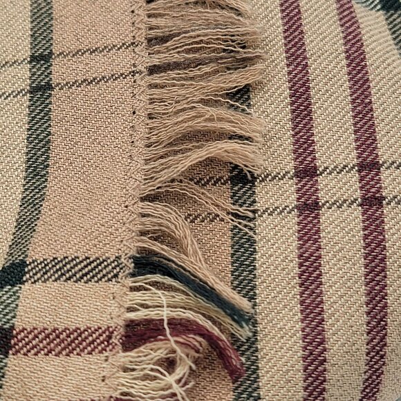 Vintage 90s,Y2k, Dark Academia Preppy Plaid Wool Blend Skirt With Fringe Details - Picture 5 of 15